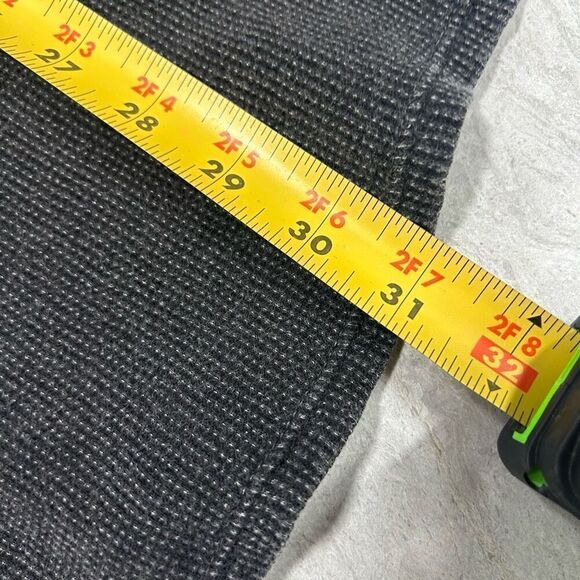 Soft Surroundings Embroidered Cold Shoulder Waffle Knit Gray Top Size L - Picture 11 of 12